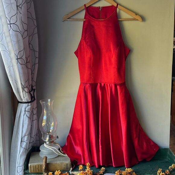 Sherri Hill red dress size 4 - Picture 1 of 13